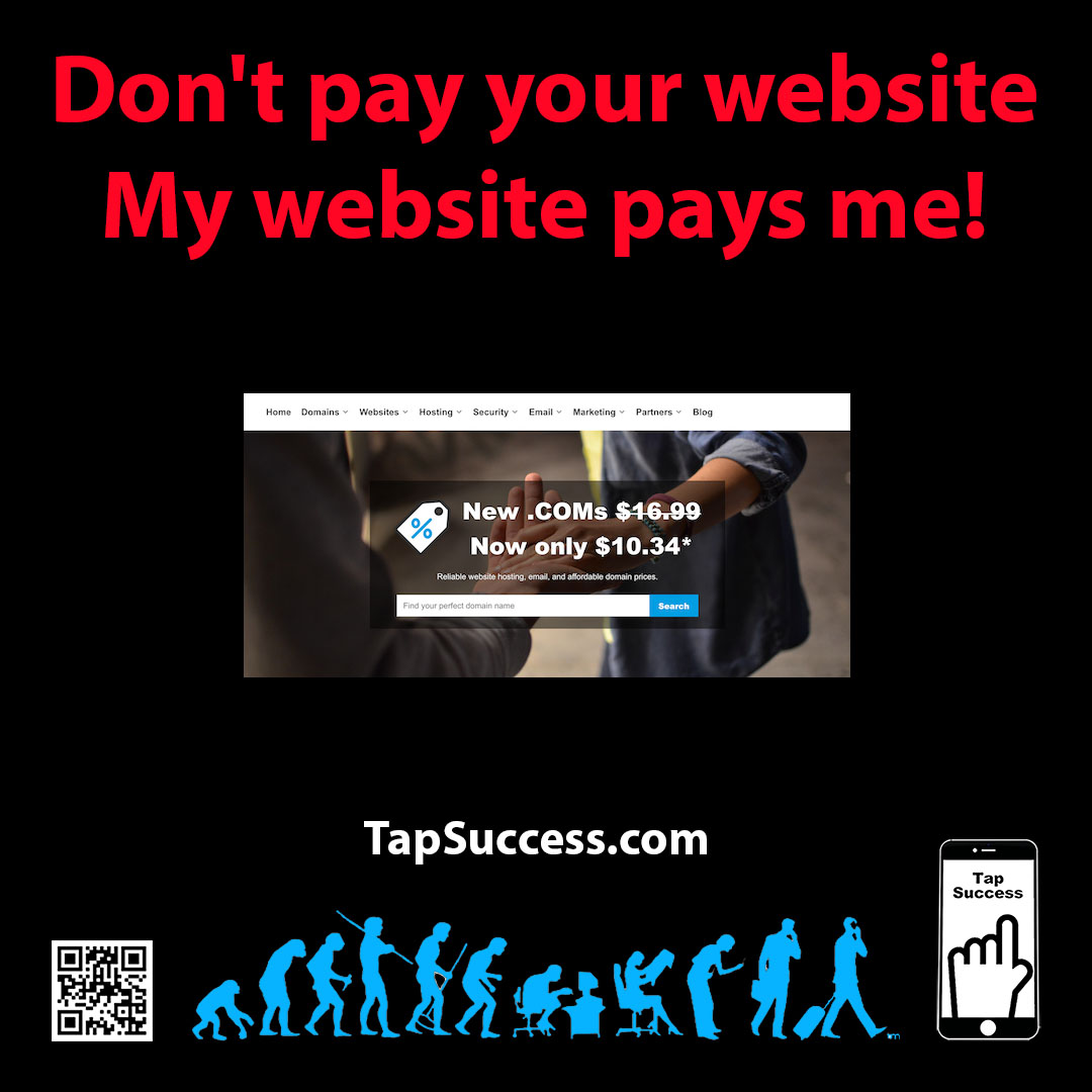 TapSuccess's tweet image. Don&apos;t pay your website, my website pays me. TapSuccess.com