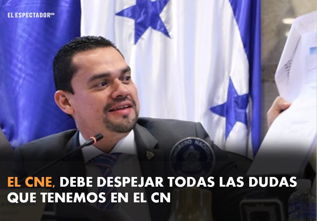 ElEspectadorHn's tweet photo. Secretario del CN, @TommyZambranoM “Elecciones no están en peligro, el CNE debe despejar todas las dudas que tenemos” 

👉🏻https://t.co/sWppIRjC3q https://t.co/gbfx2voXjz