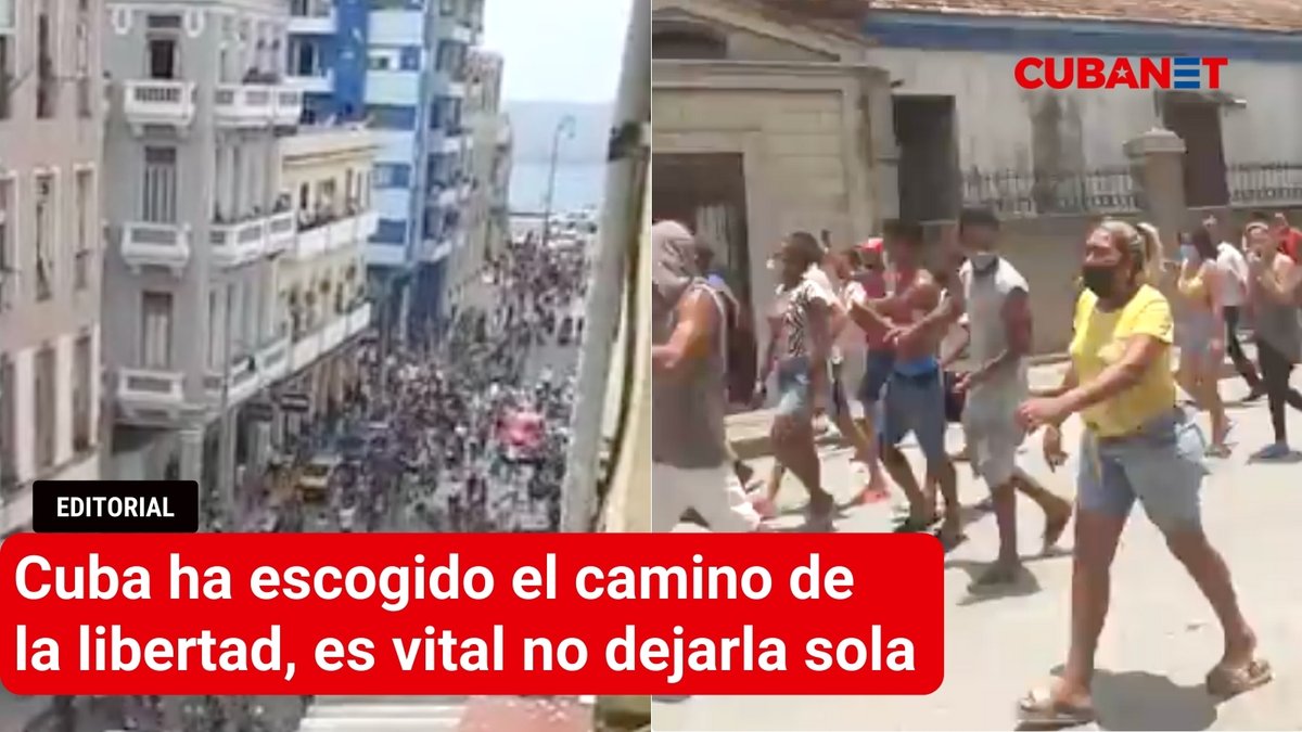 CubanetNoticias's tweet image. #SOSCuba EDITORIAL | Dentro de la isla, los cubanos seguirán tomando las calles, con dolor de Nación, con orgullo de Nación. Es vital, urgente, no dejarlos solos.

#LeeDesdeCuba bit.ly/3wJDyOR