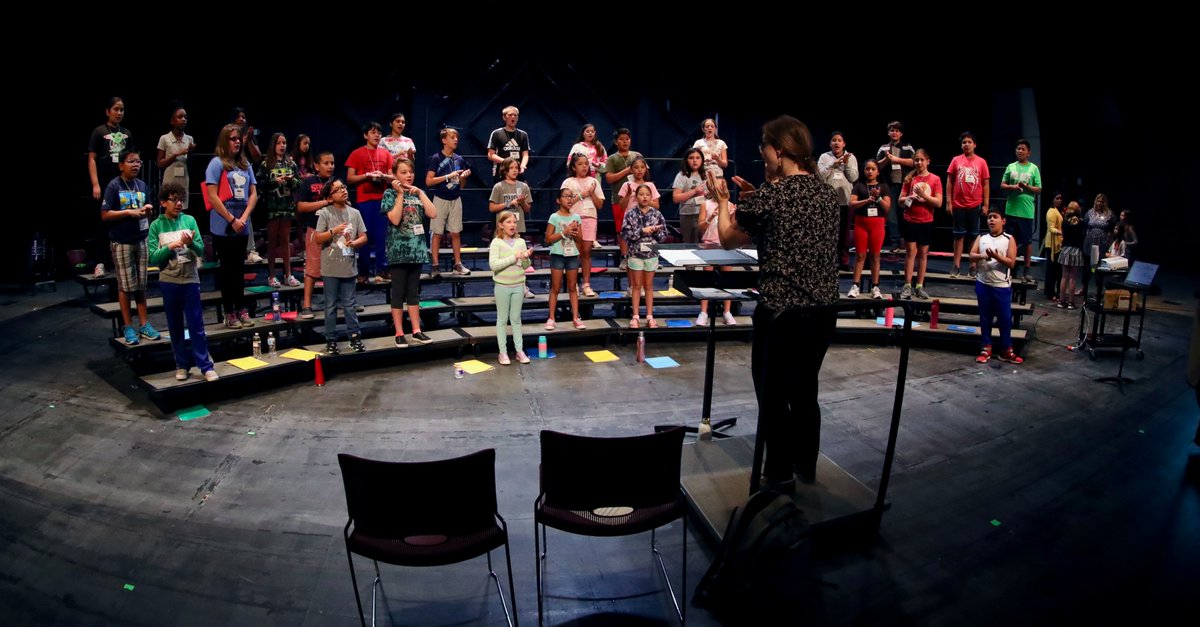 HaysCISD's tweet photo. The harmonious sounds of vocalists hard at work filled the air at the Hays PAC this week during the Hays CISD elementary Choir Camp! Here are a few 📸 highlighting this amazing event! https://t.co/67m5P3sPjZ