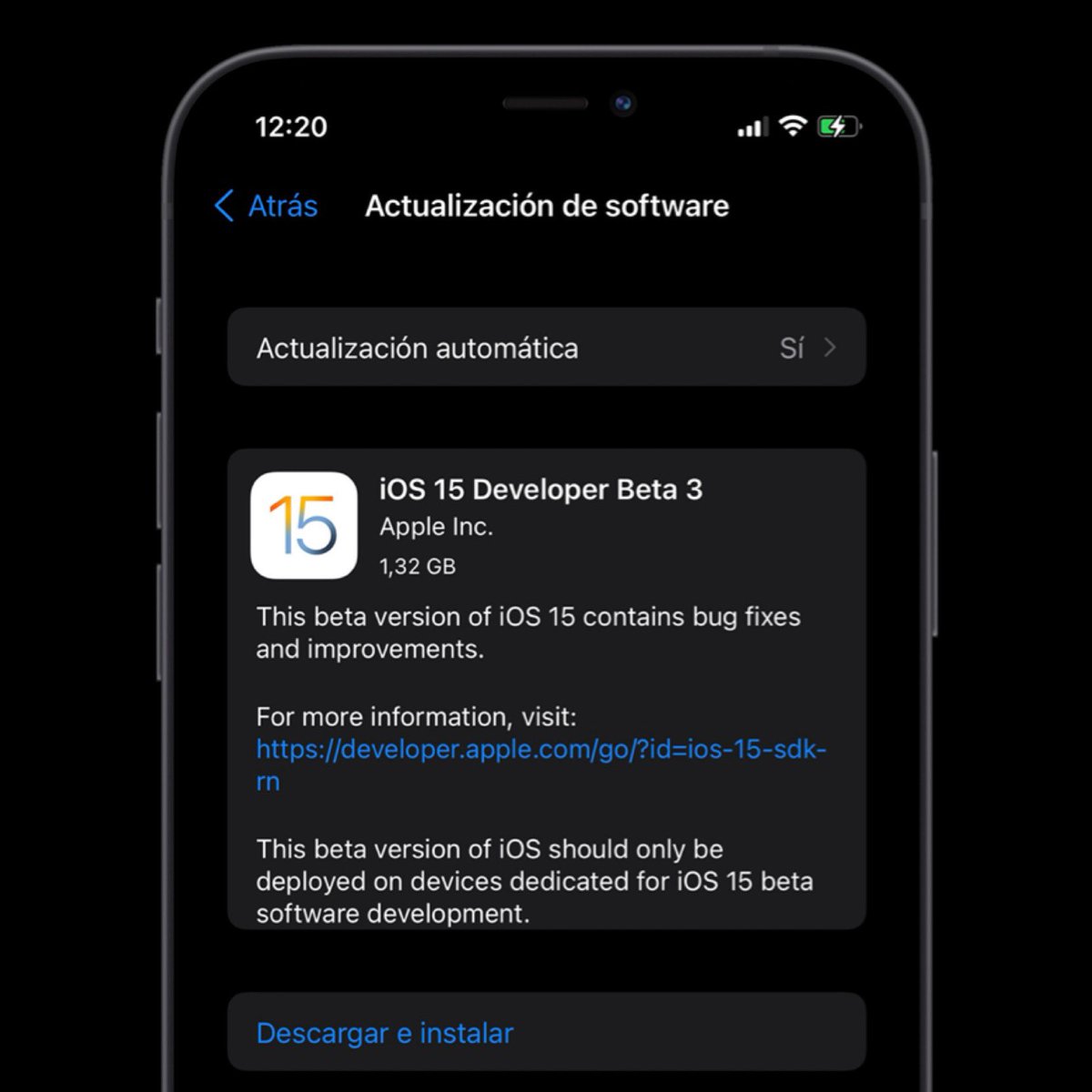 ZonaAppleWorld's tweet image. 🚨Apple ha lanzado la tercera Beta para Desarrolladores de #iOS15 #iPhone #iOS15DevBeta3