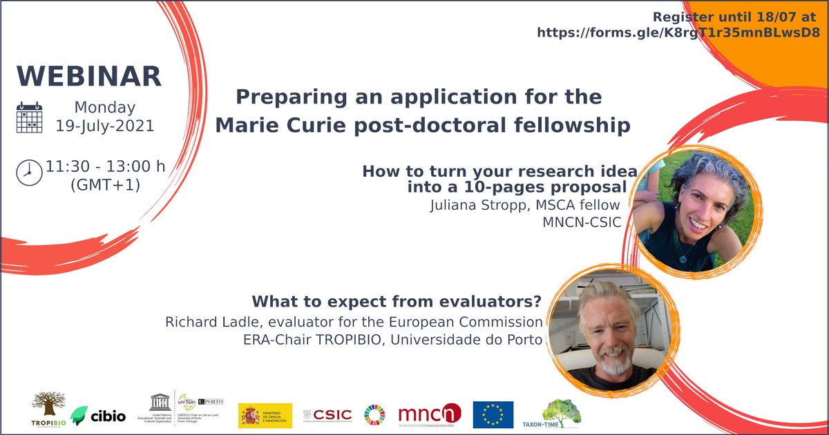FERNANDA ALVES MARTINS (@feralvesmartins) on Twitter photo Are you interested in a Marie Curie post-doctoral fellowship? Here, you can know how to achieve it. <a href="/CIBIO_InBio/">BIOPOLIS-CIBIO</a> <a href="/Tropibio21/">TROPIBIO Project</a> Are you interested in a Marie Curie post-doctoral fellowship? Here, you can know how to achieve it. <a href="/CIBIO_InBio/">BIOPOLIS-CIBIO</a> <a href="/Tropibio21/">TROPIBIO Project</a>