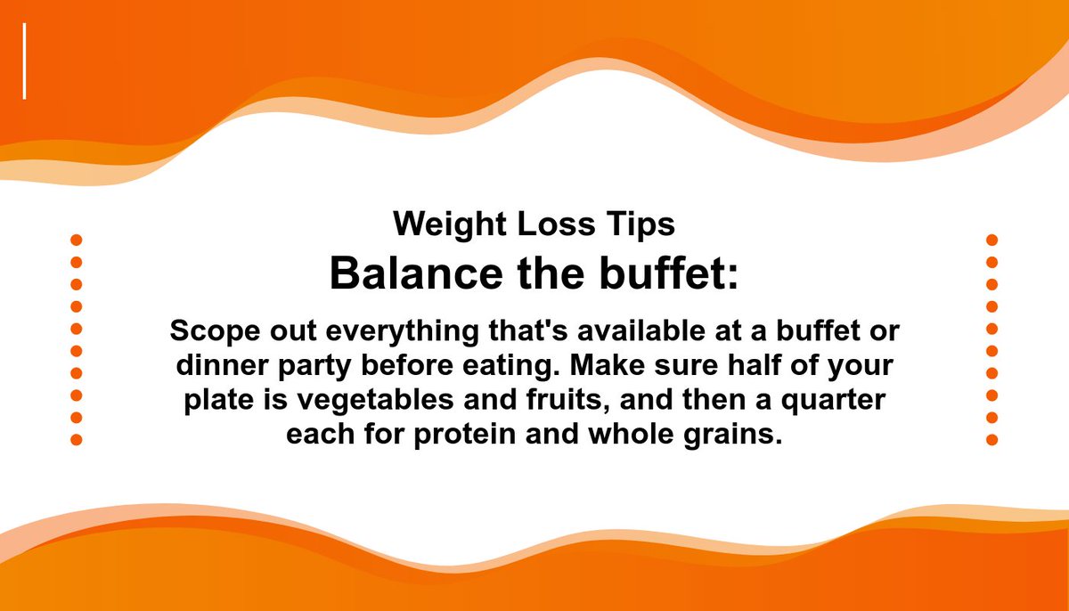 TrimPure's tweet photo. 🤗 Have you seen this tip?  Balance the buffet:  Scope out everything that's available at a buffet or dinner party before eating. Make sure half of your plate is vegetables and fruits, and then a quarter each for protein and whole grains. https://t.co/oTuYKSQk2Q https://t.co/VqIHeHkVe7