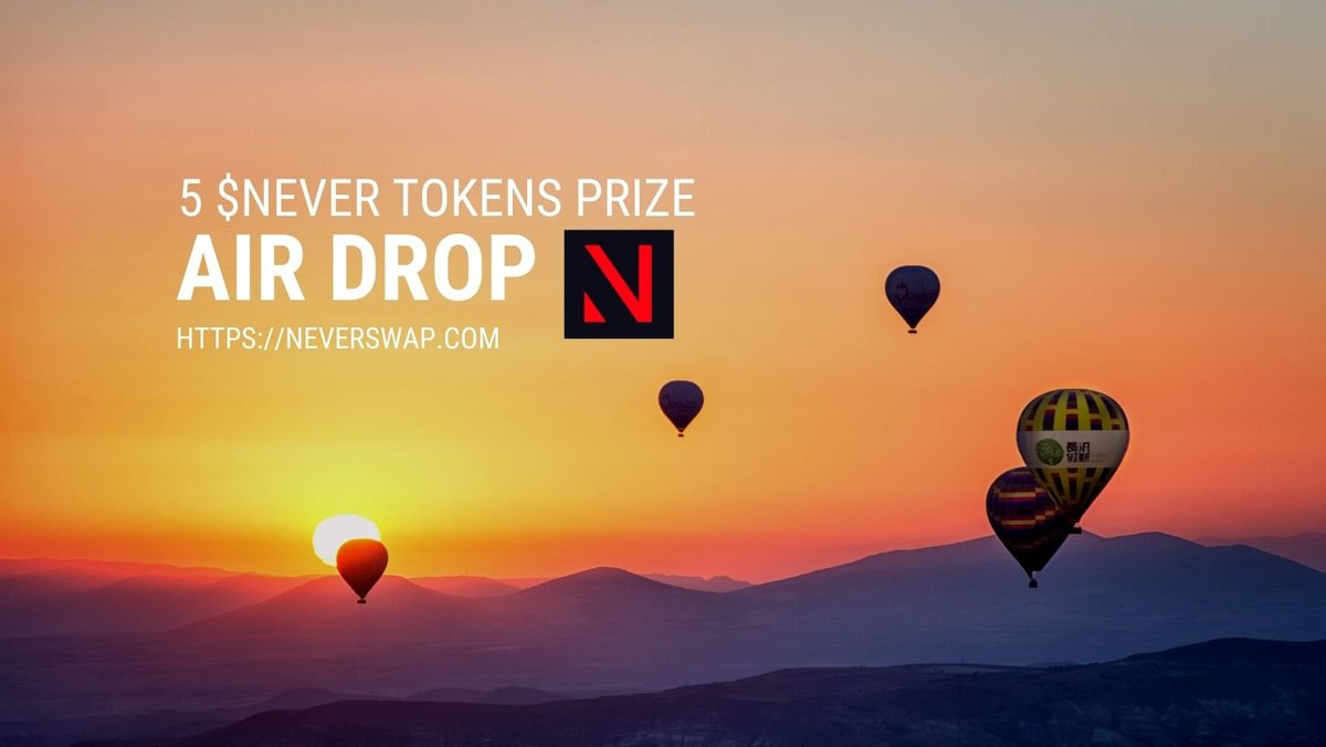 Neverswap1's tweet photo. Airdrops Announcement

Winner is 

@walternomad

@62SniperTM

@gurumi_n

@nizamul1233

@CooleMickey 

Please contact us on Twitter DM send your wallet address https://t.co/rSefdTVhrx