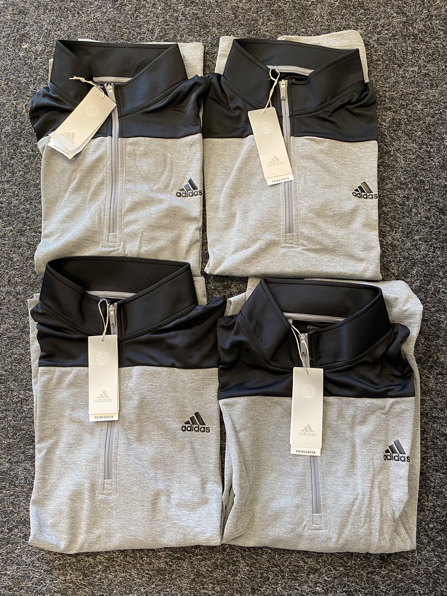 clpgagolf's tweet photo. Great to have more of the new @adidasGolf Lightweight 1/4 Zip tops now in stock. With PRIMEGREEN material. ♻️ #adidasgolf #primegreen #endplasticwaste https://t.co/FbzczT7HQF