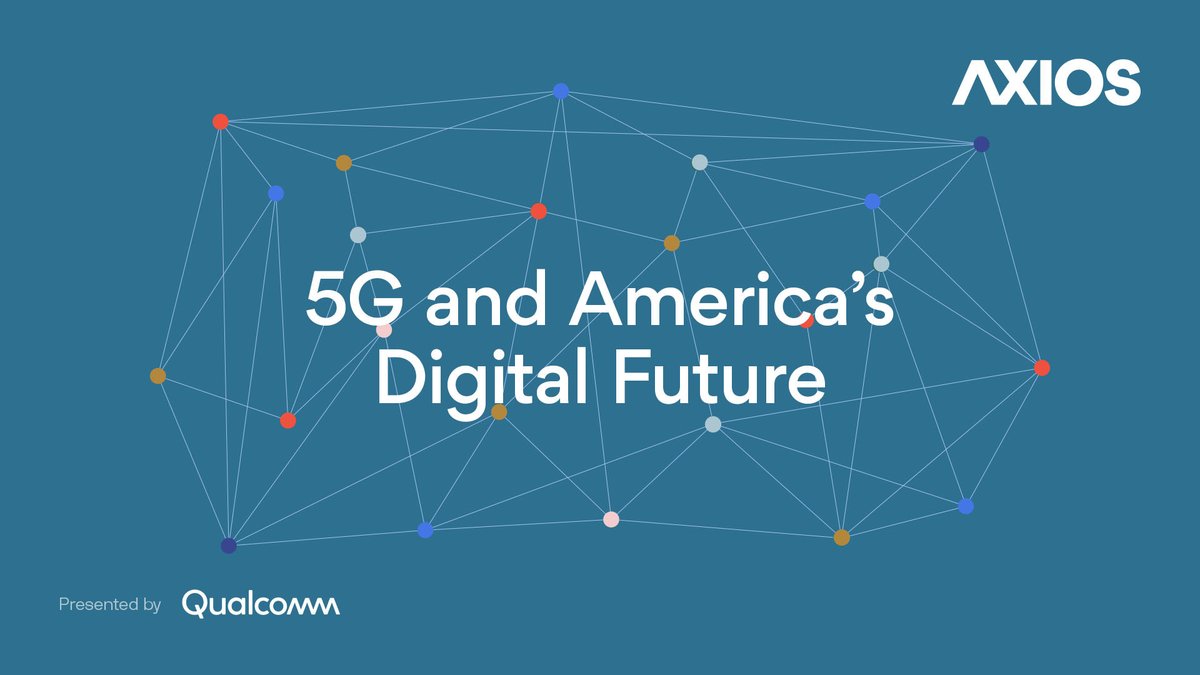 axios's tweet photo. FRIDAY @ 12:30pm: @inafried and @khart discuss the future of 5G connectivity and the digital divide w/ @FCC Acting Chair @JRosenworcelFCC, @TheMfgInstitute Exec Director @cleeNAM + Qualcomm CEO @cristianoamon #AxiosEvents 

REGISTER: https://t.co/ikppF4DNSO Presented by @Qualcomm https://t.co/AXLEjoahI5