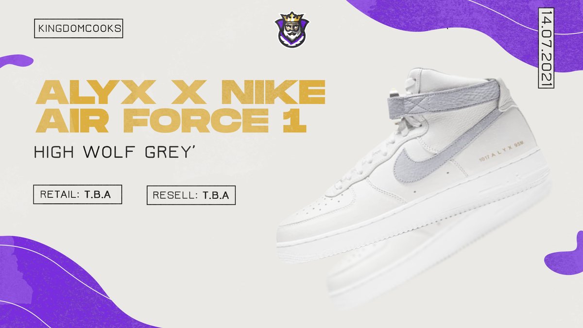 ALYX x NIKE AIR FORCE 1
'HIGH WOLFY GREY'

High top built which surely dont wanna miss❌, so grab yours☑️

RT+TAG+LIKE=surprise in your DMs