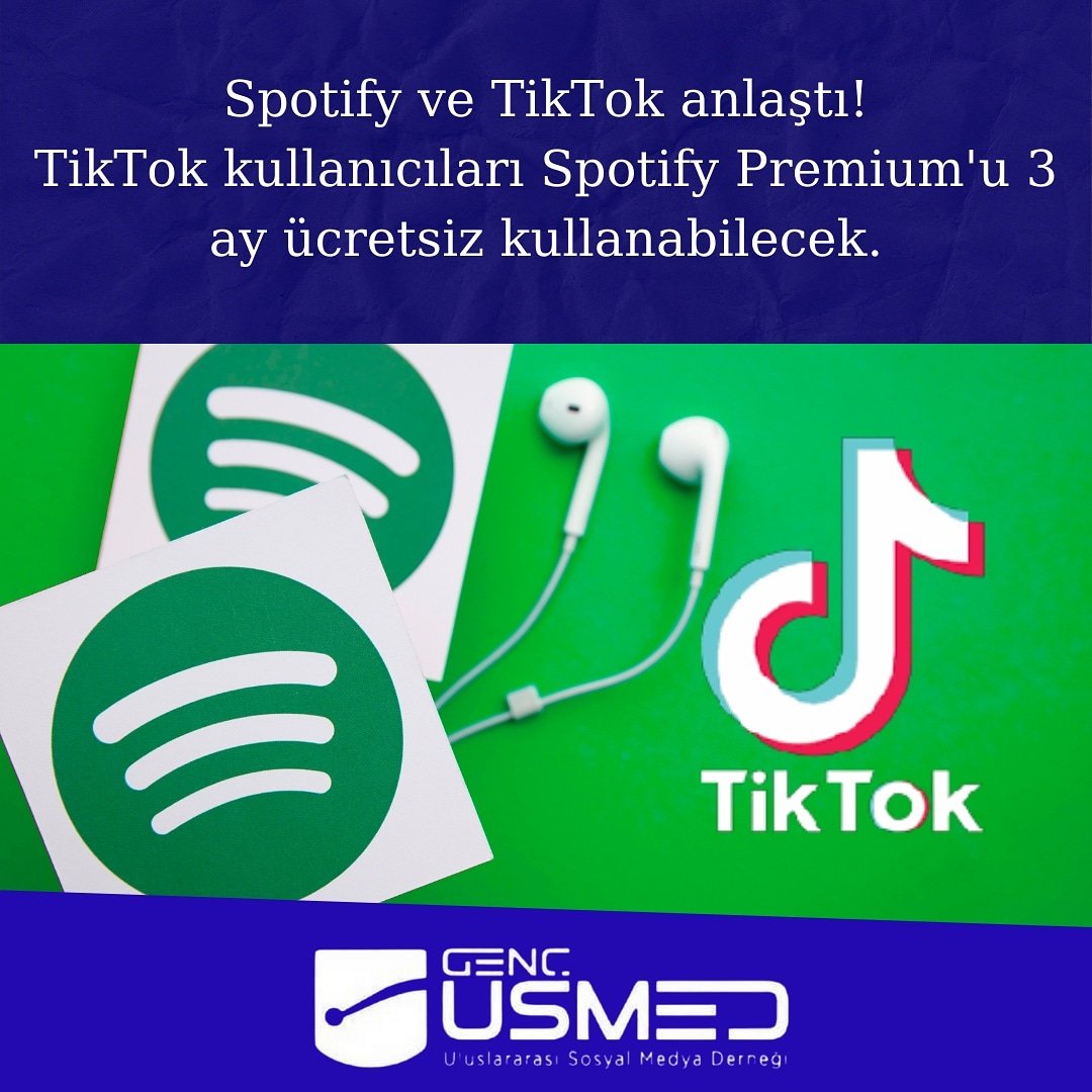#Spotify ve #TikTok anlaştı!