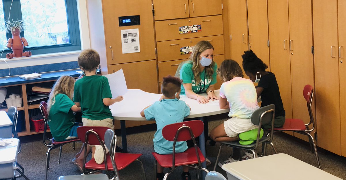 EdgeElementary's tweet photo. Camp QV is the place to BE!  
Making new friends, reading around the campfire, and flashlight problem solving!  #LearningisFun ⛺️#SummerCamp ⛺️ #Glamping ⛺️ https://t.co/L2xXUOOQnD