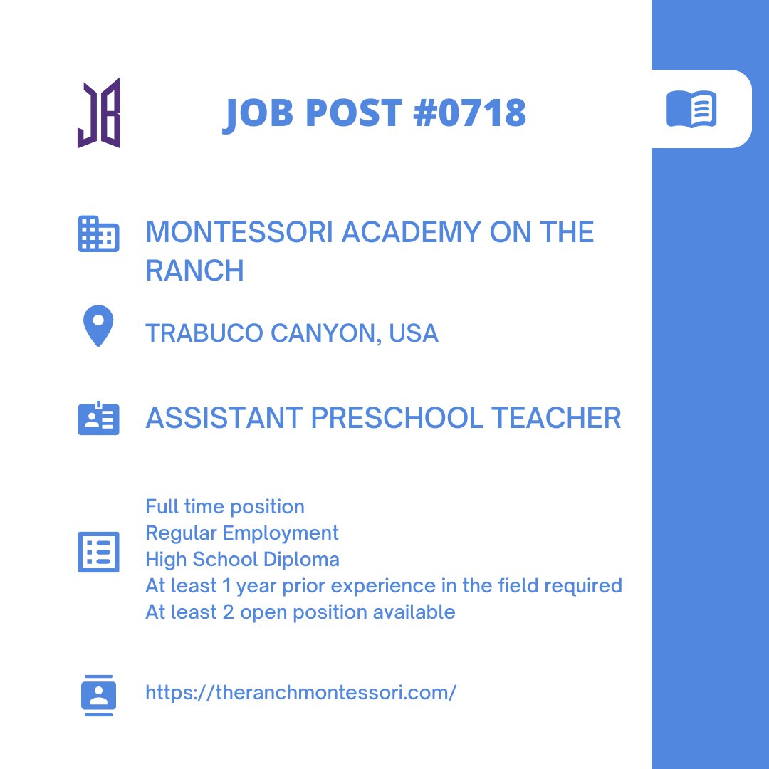 BTSARMYJobBoard's tweet photo. #BAJBUSA
TRABUCO CANYON, USA

https://t.co/zu1D49urhu

#BAJBEducation #BAJBTraining 

ARMYs, kindly contact the job poster / hiring party directly for more information. 🤗

Good luck! 💜 https://t.co/pExhr9K4ka
