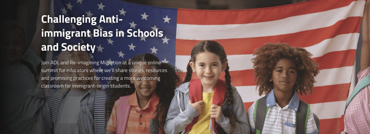 Join my new team <a href="/ADL/">ADL</a> as we strategize about how to combat #xenophobia &amp; ensure schools are a place of #belonging for all children. Register for all or part of this free July 19 - 22 webinar series &amp; summit: adl.org/challenging-an…