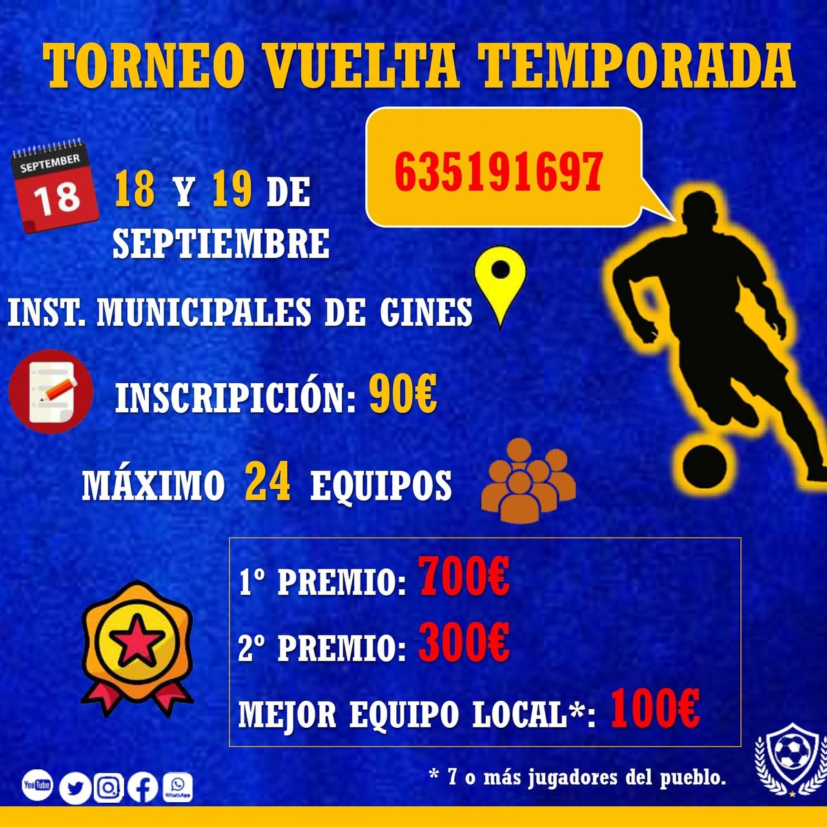GinesLiga's tweet photo. ➡️TORNEO VUELTA DE LA TEMPORADA

⤵️⤵️⤵️⤵️⤵️⤵️⤵️⤵️⤵️

https://t.co/D5f3WLBMch https://t.co/yaWmh9xvcL