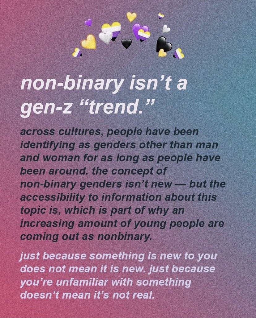 GirlsIncPNW's tweet image. Happy International Non-Binary People’s Day! Not sure what #nonbinary means? Check out these graphics from @mattxiv 💛🤍💜🖤 #nonbinarypeoplesday