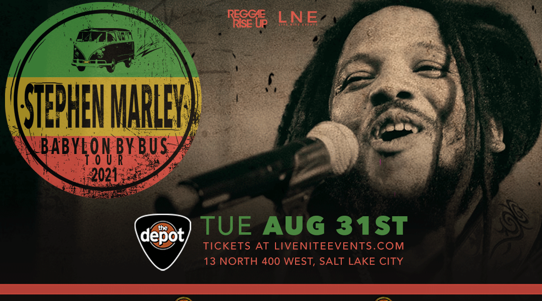 ReggaeRiseUp's tweet photo. NEW SHOW! 💚 💛 ❤️ The one and only @stephenmarley is blessing us with all his good energy >>> AUG 31ST at @depotslc! 

Tickets go On Sale TODAY @ 1PM(MT) >>> https://t.co/7XAqhWeGl7 🙌 

Grab your tickets + come vibe out this summer 🌞 

#StephenMarley #LNE
#DepotSLC https://t.co/6AwcAjqtSx