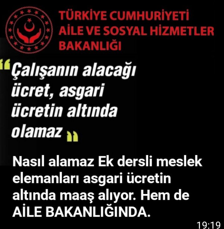 @ekderslimuallim <a href="/deryayanikashb/">Derya Yanık</a> <a href="/RTErdogan/">Recep Tayyip Erdoğan</a> <a href="/hasandogan/">Hasan Doğan</a> <a href="/tcailesosyal/">T.C. Aile ve Sosyal Hizmetler Bakanlığı</a> Biz Aile bakanlığı personellerine verilecek en güzel bayram  hediyesi... sanırım özlük haklarımız olacaktır.Bu noktada bakanımız  Derya Yanık hanımefendinin, bizleri haklarımız konusunda onurlandıracağını umut ediyoruz.