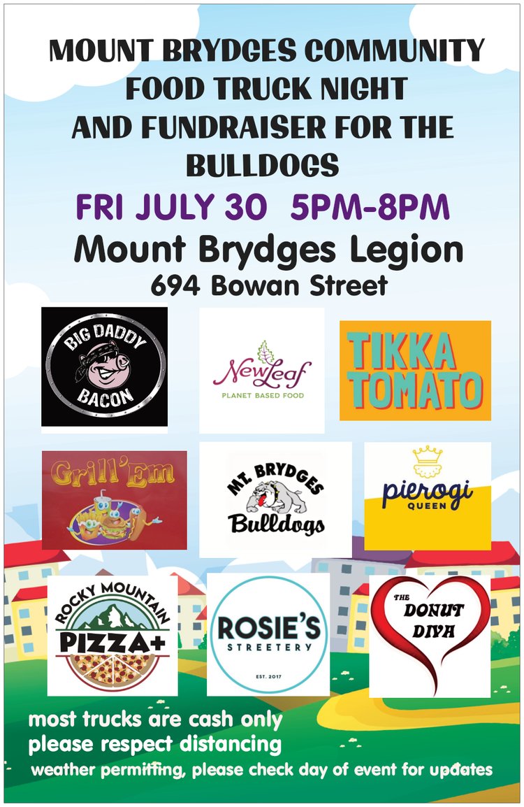 Doug Eaton (@doug_eaton) on Twitter photo Help Support The Bulldogs and Fill Up with Great Mobile Meals .......
Drinks at the Mt. Brydges Legion with Entertainment
<a href="/BrydgesBulldogs/">Mount Brydges Bulldogs</a>
<a href="/PJHLYeckDiv/">PJHL Yeck Division</a>
<a href="/PJHLOntario/">PJHL</a>
<a href="/OHAhockey1/">Ontario Hockey Association</a>
<a href="/MBCougarsHockey/">MtBrydges Cougars</a>
<a href="/RCL251/">Mount Brydges Legion</a> Help Support The Bulldogs and Fill Up with Great Mobile Meals .......
Drinks at the Mt. Brydges Legion with Entertainment
<a href="/BrydgesBulldogs/">Mount Brydges Bulldogs</a>
<a href="/PJHLYeckDiv/">PJHL Yeck Division</a>
<a href="/PJHLOntario/">PJHL</a>
<a href="/OHAhockey1/">Ontario Hockey Association</a>
<a href="/MBCougarsHockey/">MtBrydges Cougars</a>
<a href="/RCL251/">Mount Brydges Legion</a>