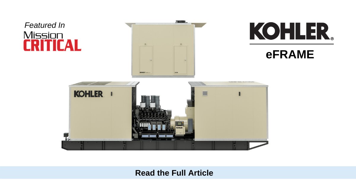 KohlerDCPower's tweet photo. Shoutout to @MCritical for featuring our latest announcement on the #eFRAME walk-in enclosures. Check out the article at: https://t.co/Ca10FDvBoo https://t.co/bLMwaMIBrv