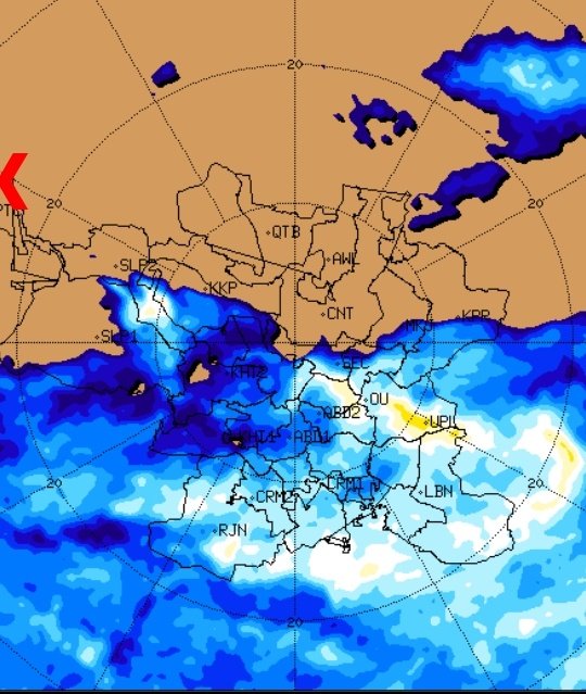 balaji25_t's tweet photo. OMG 😱😱... Bands again intensifying. East, South #Hyderabad... Get ready for another heavy rain. With this spell Hayathnagar should definetely cross 100mm. People staying in low lying areas should stay safe 🙏. #HyderabadRains @HiHyderabad @DonitaJose https://t.co/cDsfGjylv6