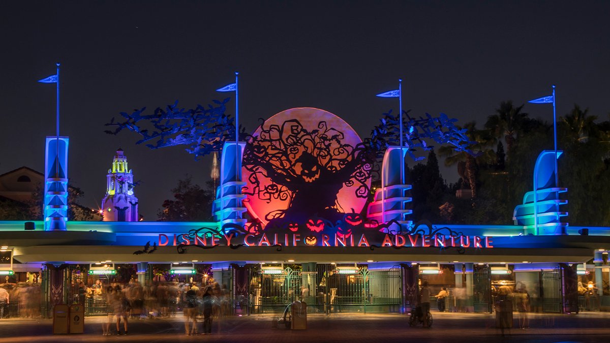 Disneyland's tweet photo. Tickets are now on sale for Oogie Boogie Bash – A Disney Halloween Party, an after-park hours event packed with tricks, treats and frightful fun for guests of all ages at Disney California Adventure park! https://t.co/aCUbC6si5d https://t.co/cwANF8xDB7