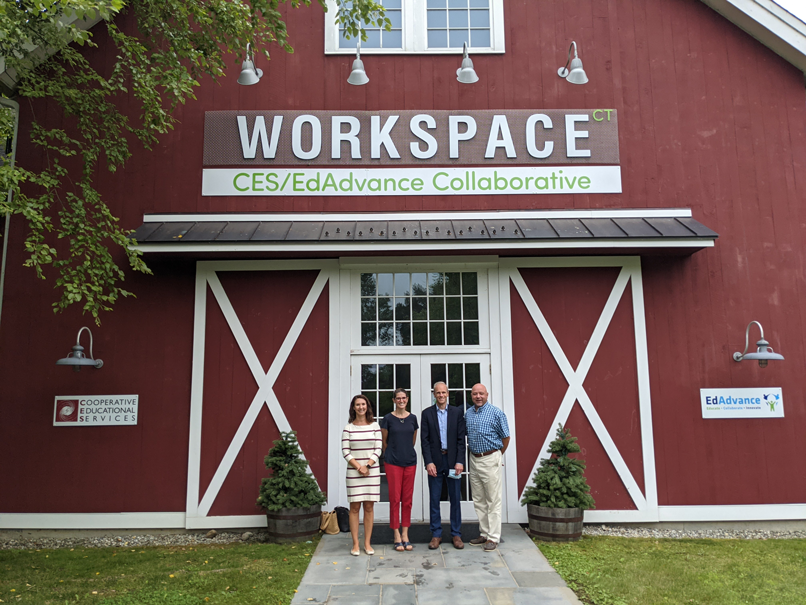 Thank you <a href="/dougcasey/">Douglas Casey</a>, @jennleeper, and <a href="/CMcCarthyVahey/">C. McCarthy Vahey</a> for joining me for a tour of WorkspaceCT!

<a href="/CES_Connecticut/">C.E.S._Connecticut</a> @EdAdvance <a href="/CTEdTech/">CT Ed Tech</a> 

#workspacect #workforce #education #creativity #innovation