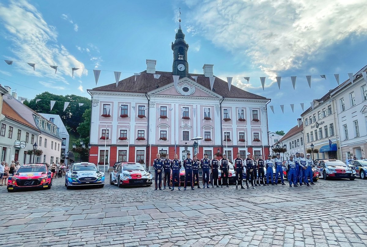 It's <a href="/RallyEstonia/">Delfi Rally Estonia</a> week 💨 A nice parade in Tartu to start with, and tomorrow it will be shakedown time!

#WRC #RallyEstonia 🇪🇪 <a href="/TGR_WRC/">TOYOTA GAZOO Racing WRT</a>