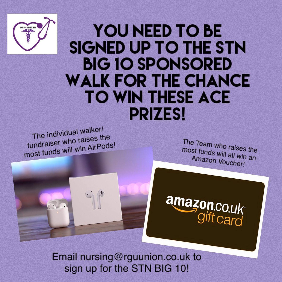 RGU Nursing Society (@nursingrgu) on Twitter photo We are opening the sponsored walk NOW! 🥾
Be sure to check out our sponsored walk event on our Facebook and Instagram, there's a chance to win prizes!
Facebook: @RGUNurseSo
Instagram: @rgunursingsociety
<a href="/TheBHF/">British Heart Foundation</a> <a href="/RobertGordonUni/">Robert Gordon University (RGU)</a> @RGUNMandP We are opening the sponsored walk NOW! 🥾
Be sure to check out our sponsored walk event on our Facebook and Instagram, there's a chance to win prizes!
Facebook: @RGUNurseSo
Instagram: @rgunursingsociety
<a href="/TheBHF/">British Heart Foundation</a> <a href="/RobertGordonUni/">Robert Gordon University (RGU)</a> @RGUNMandP