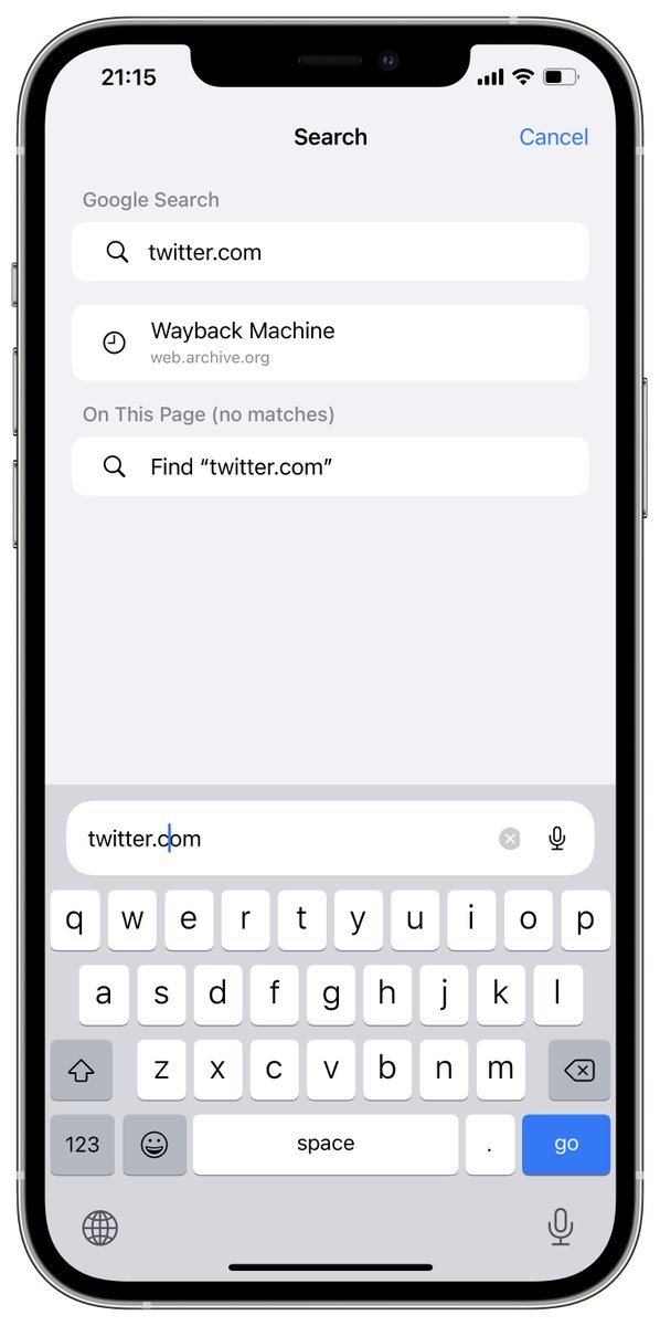 iSWUpdates's tweet image. Safari got a small redesign again, with the search bar remaining always at the bottom and not moving up when tapped #iOS15DevBeta3