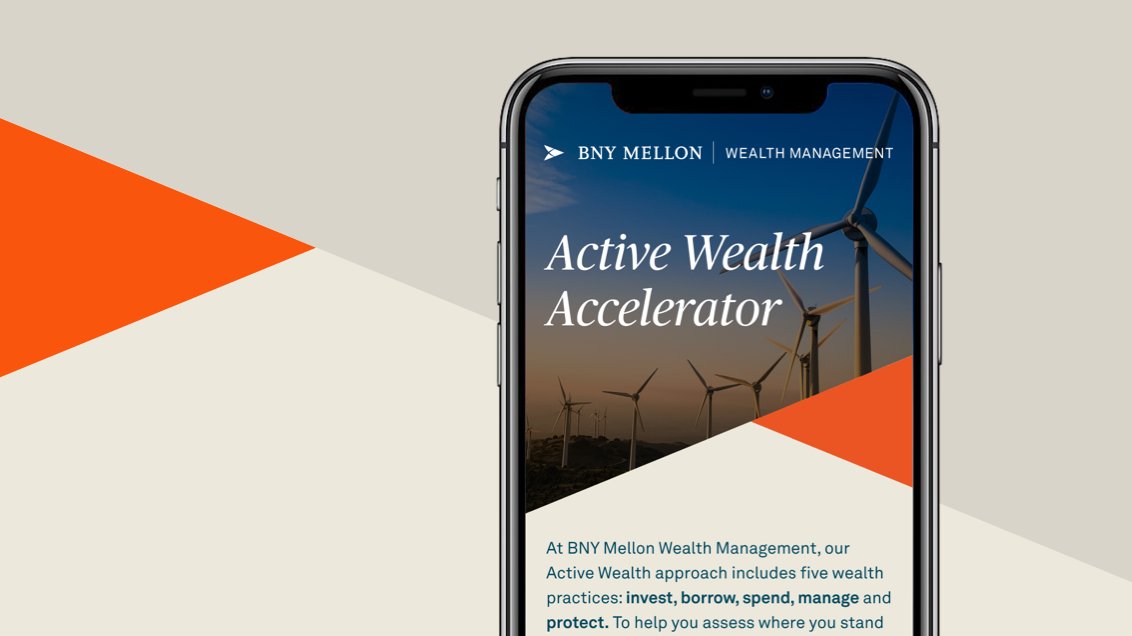 BNYWealth's tweet photo. Introducing our Active Wealth Accelerator, an interactive tool that takes you through a series of questions about our five #ActiveWealth practices, evaluates your wealth strategy, and shares customized recommendations.

Try the Accelerator here: https://t.co/s7X9EK3tCf https://t.co/PE0mfqn4H1