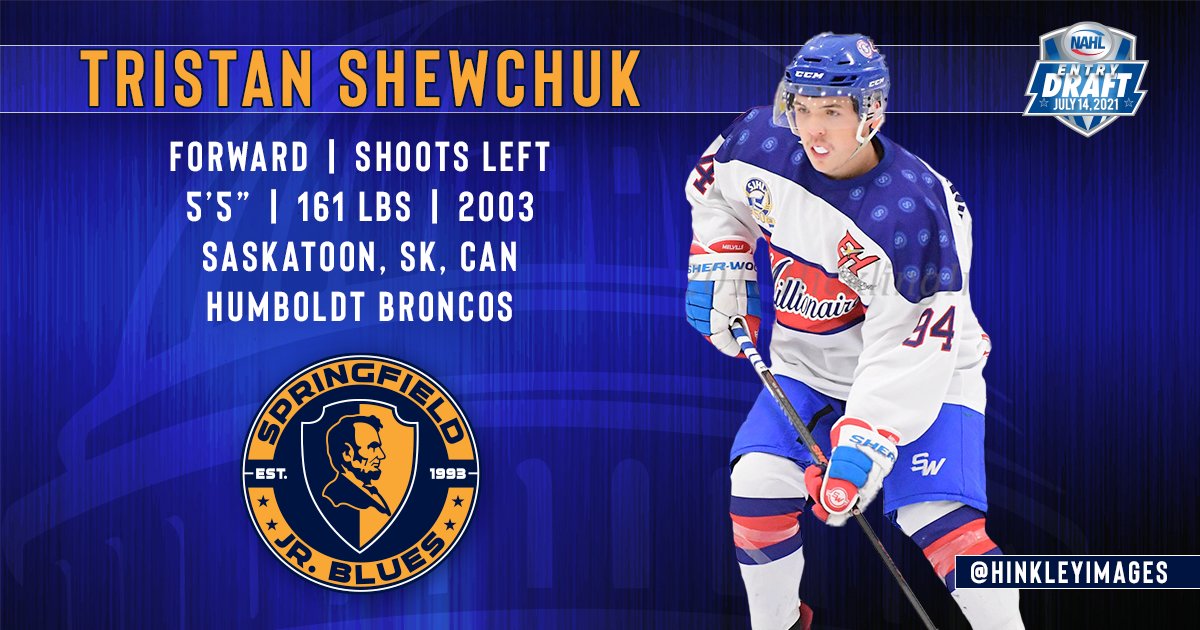 Jr_Blues's tweet photo. Rd. 2 Pick #35

With our second selection in the 2021 #NAHLEntryDraft, we are pleased to announce we have selected F Tristan Shewchuk!

#JrBluesHockey #WelcomeToSpringfield https://t.co/Yy8wUUJ0sv