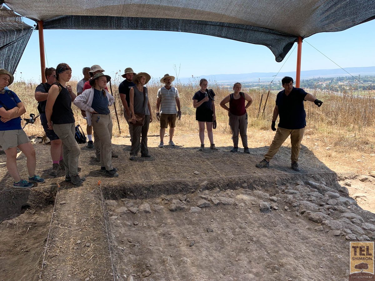 Jordan Ryan from <a href="/WheatonCollege/">Wheaton College</a> gives volunteers a tour of the grid earlier this season. 

#Israel #archaeology #FieldExcavation #Ancient #VisitIsrael #wheatonarchaeology