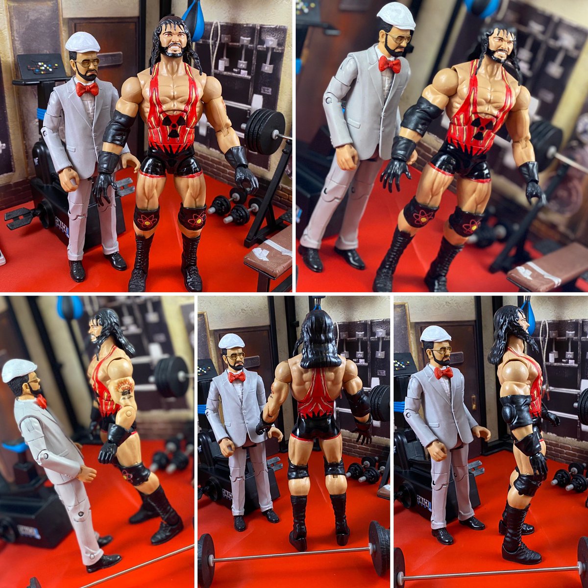 The Man for Three Mile Island, Adam Bomb, and his manager, Harvey Wippleman! Custom head sculpt by the Great @tom_veg_ and decals made by @curb_stomp_city_custom_decals