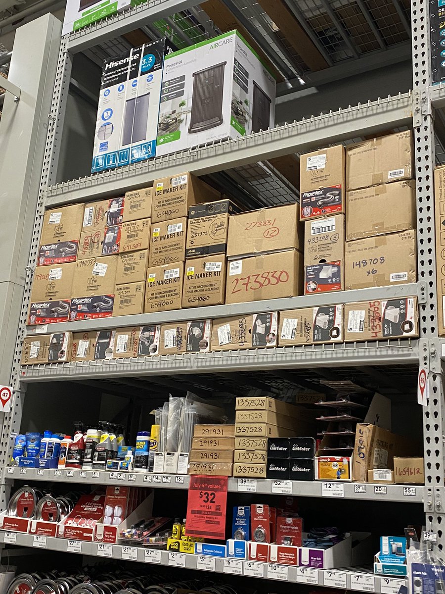 0737Mason's tweet photo. Tyler making an impact downstocking and organizing appliance overheads in preparation for inventory in a few weeks! 💪🏻 @Lowesofjohnson1 @1280Market https://t.co/JtPtBiDbU4