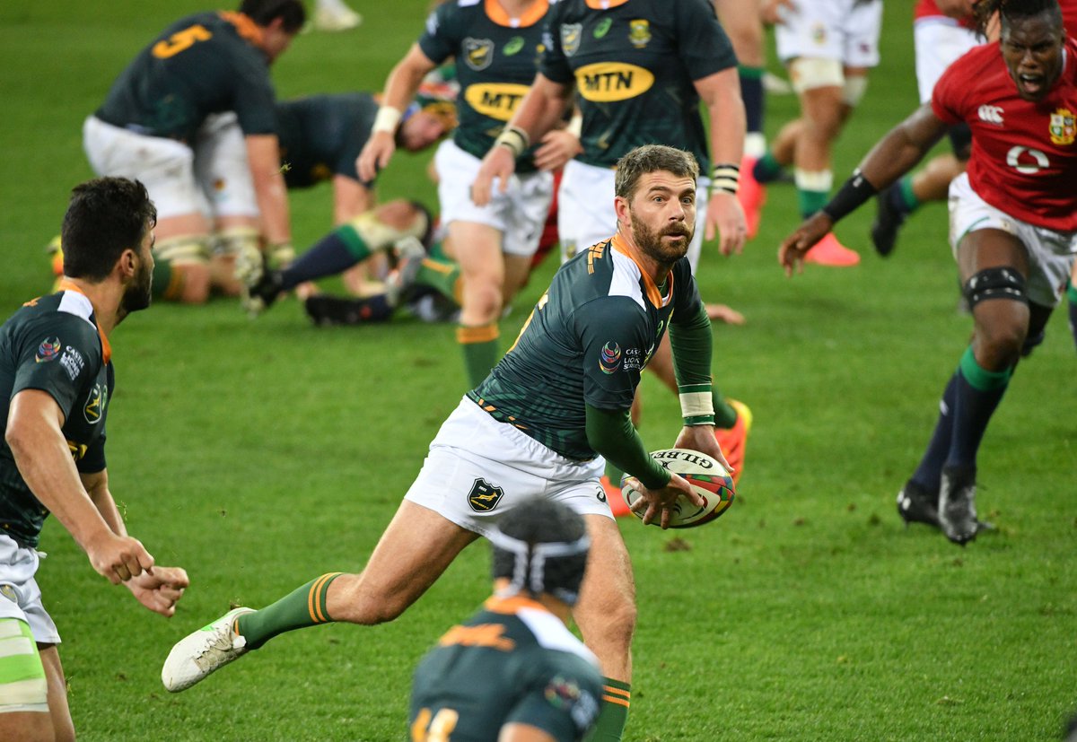Springboks's tweet image. ⏱️ Less than eight minutes to go before half-time and it’s 17-3 to South Africa ‘A’ with Lukhanyo Am over after a great run by Cheslin Kolbe.
#CastleLionsSeries #StrongerTogether #StrongerForever