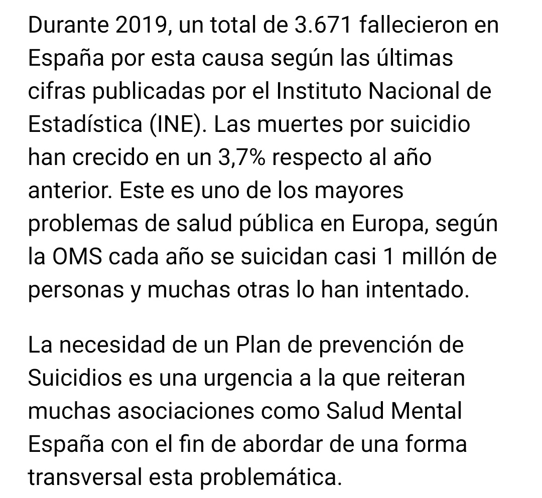 Cada número, es una persona. No lo olvidemos. 
Tenemos un grave problema.