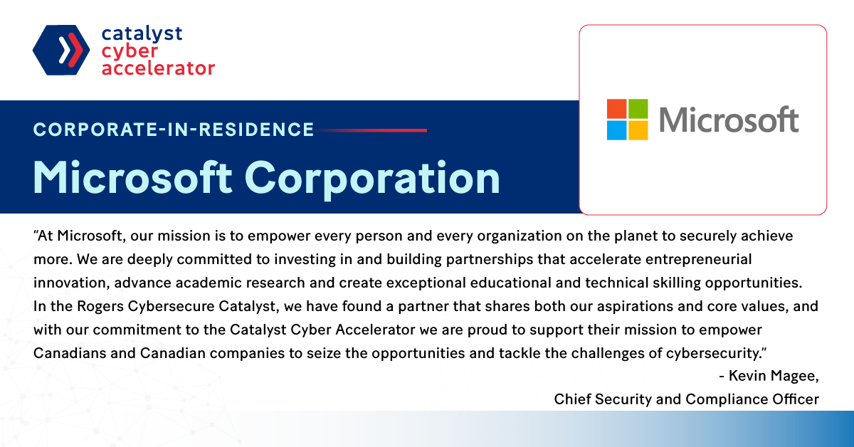 Rogers Cybersecure Catalyst (@cybersecure_ca) on Twitter photo Do you have an #EarlyStage cybersecurity business that’s ready to expand? Get #mentorship from <a href="/microsoftcanada/">Microsoft Canada</a> and other undisputed world leaders in tech and #cybersecurity. Apply to the Catalyst Cyber #Accelerator by July 23.
ow.ly/4Wf050Fw5Fi Do you have an #EarlyStage cybersecurity business that’s ready to expand? Get #mentorship from <a href="/microsoftcanada/">Microsoft Canada</a> and other undisputed world leaders in tech and #cybersecurity. Apply to the Catalyst Cyber #Accelerator by July 23.
ow.ly/4Wf050Fw5Fi