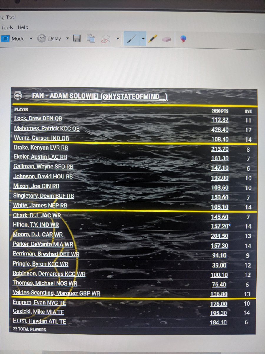 NYStateOfMind__'s tweet photo. @Jeff_Mans @BaseballGuys curious as to your thoughts of this #SFB11 satellite best ball roster. I tried to keep scoring in mind https://t.co/sbD306Vimo