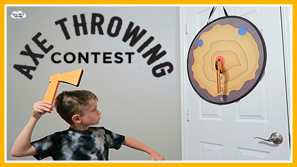 AXE THROWING Target Toy Review Nephew Vs. Uncle!!! youtube.com/watch?v=6zEwjS…