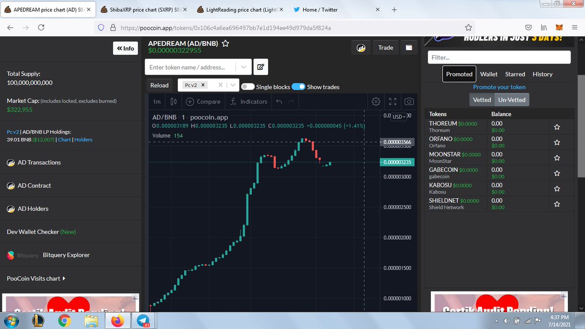 APEDREAM1's tweet photo. Hey, @1goonrich, we appreciate the follow! Honestly means a lot to us. Tell me, man, have you aped in yet? 👀  #BSCGems #BSC #BSCGems #Altcoins #altcoingem #crypto #CryptoNews #cryptocurrency https://t.co/VI9ZxnkF7n