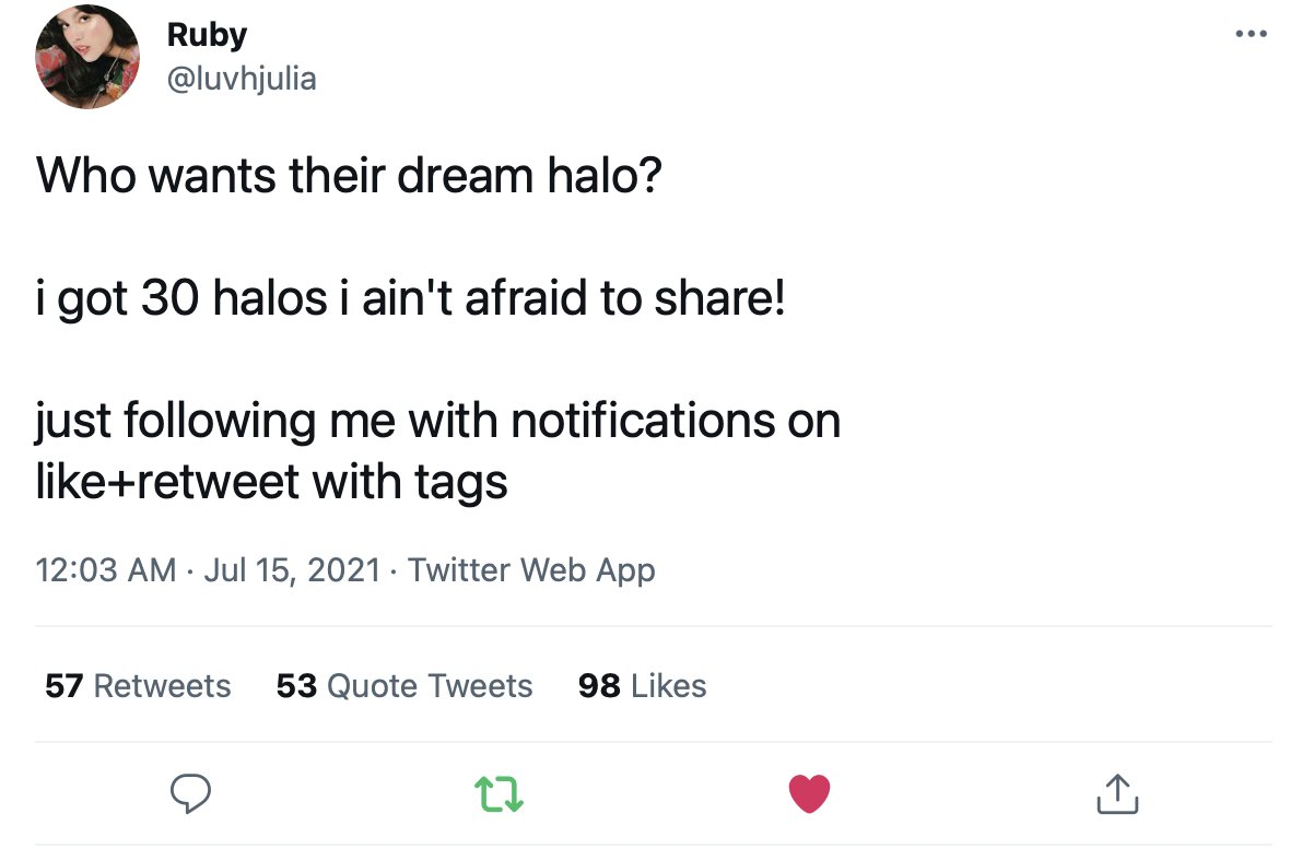 Royale_Madi's tweet photo. @luvhjulia done! My dream halo is winter 2018! https://t.co/g6JywZdtqy