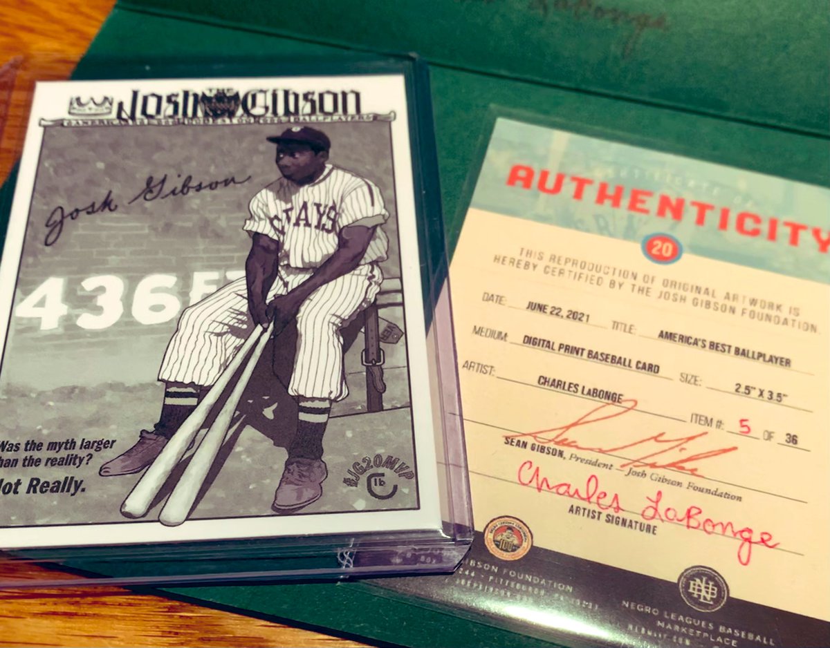 phitter72's tweet photo. Mail day brings the @ClabeauxCards Josh Gibson!

Phenomenal card Charles!  

#JG20MVP https://t.co/9x4JqhJ2L1