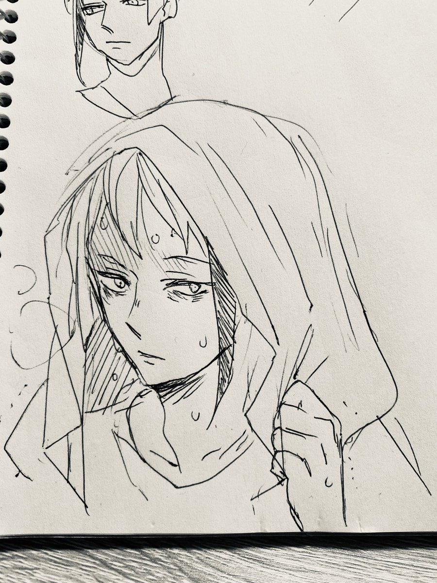 朝の一発描き
神が鳴る 