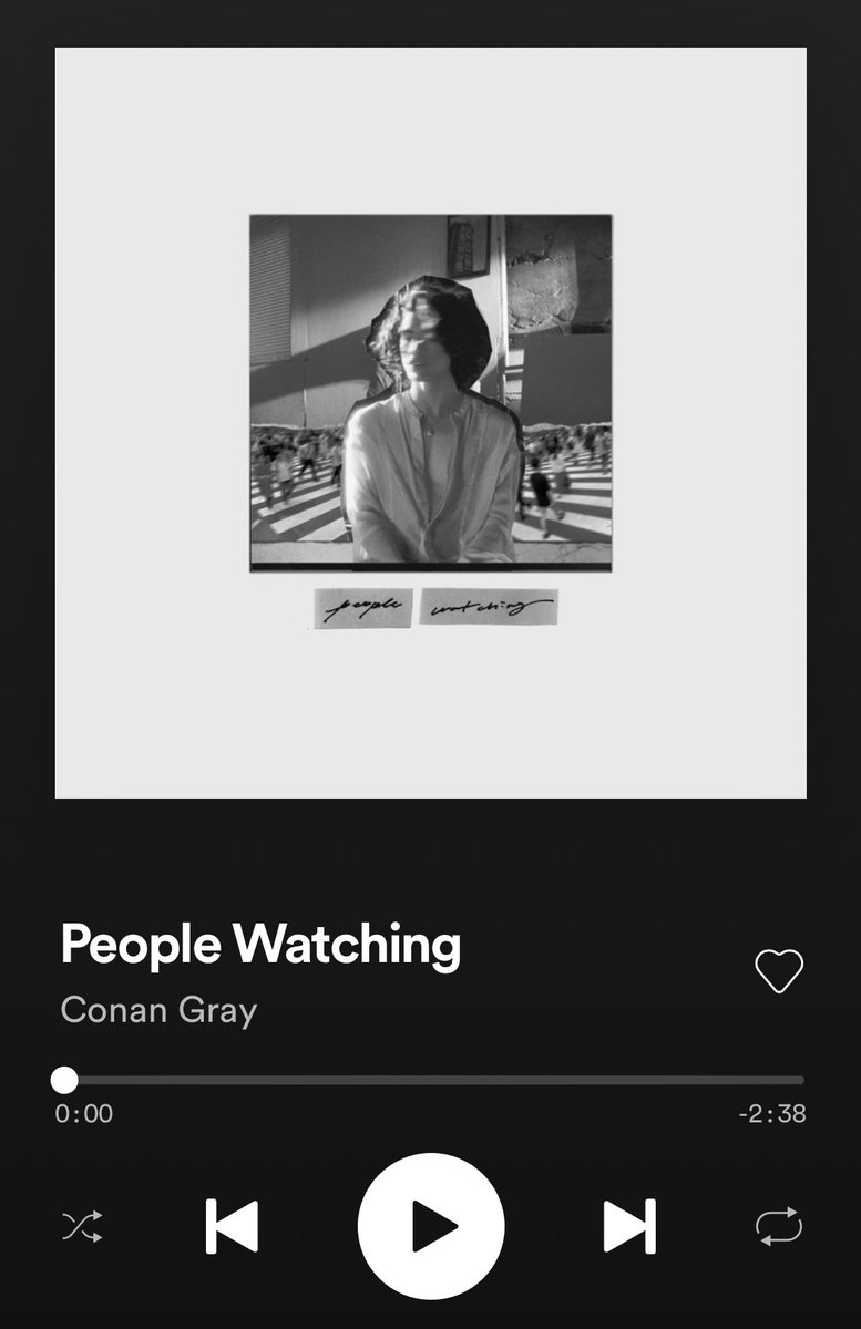 PEOPLE WATCHING

OUT EVERYWHERE NOW

LISTEN: ConanGray.lnk.to/PeopleWatching