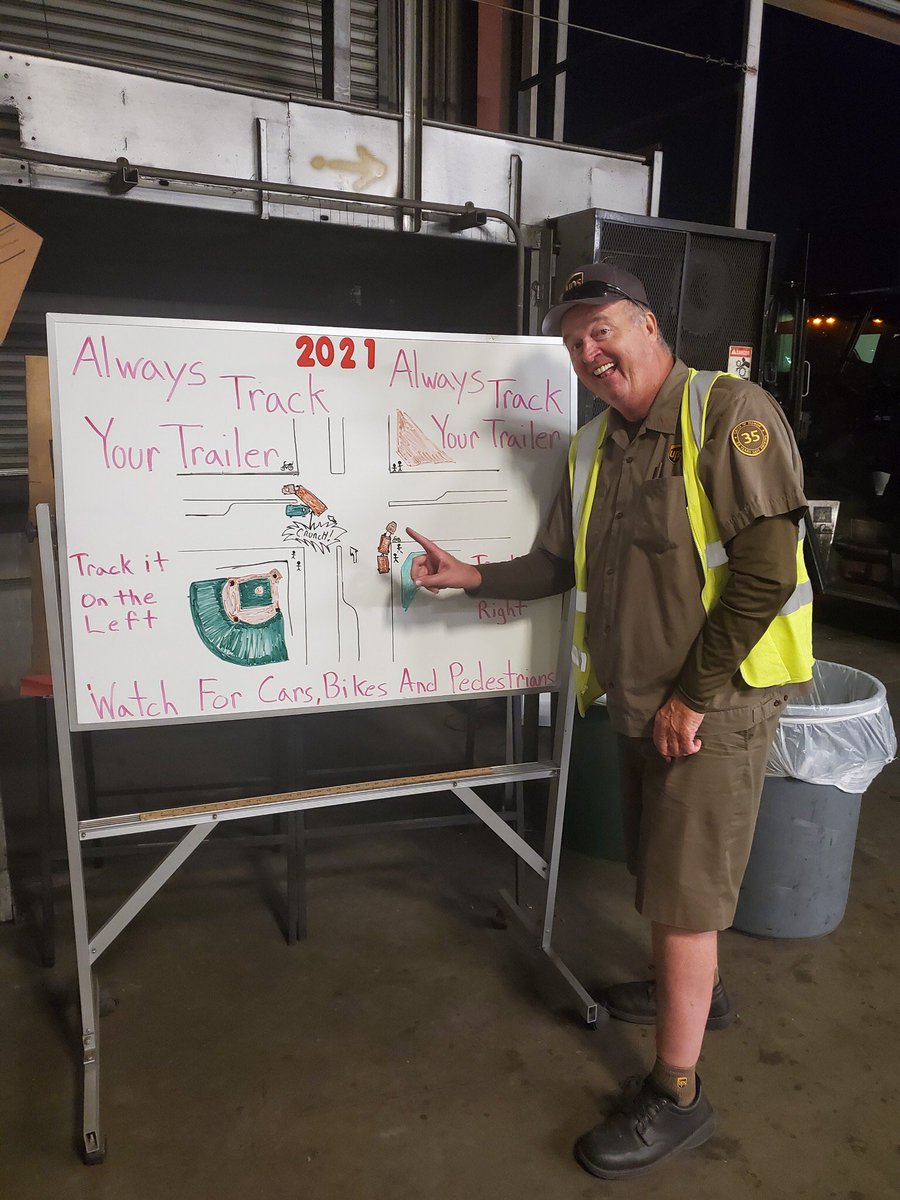 Anaheim whiteboard for the week is all about tracking your trailer . Superstar Jim Phillips stops by the board. @RobertLJordanB1 @jhartups @divine2wincom