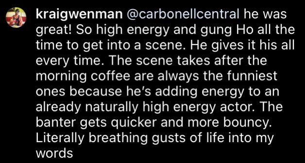 “Literally breathing gusts of life into my words…”
When you ask @KraigWenman if there were any Nestor shenanigans on the set of Bandit and you get this amazing quote & also insight into what happens when an actor is caffeinated in the morning. 
#banditthemovie #banditmovie