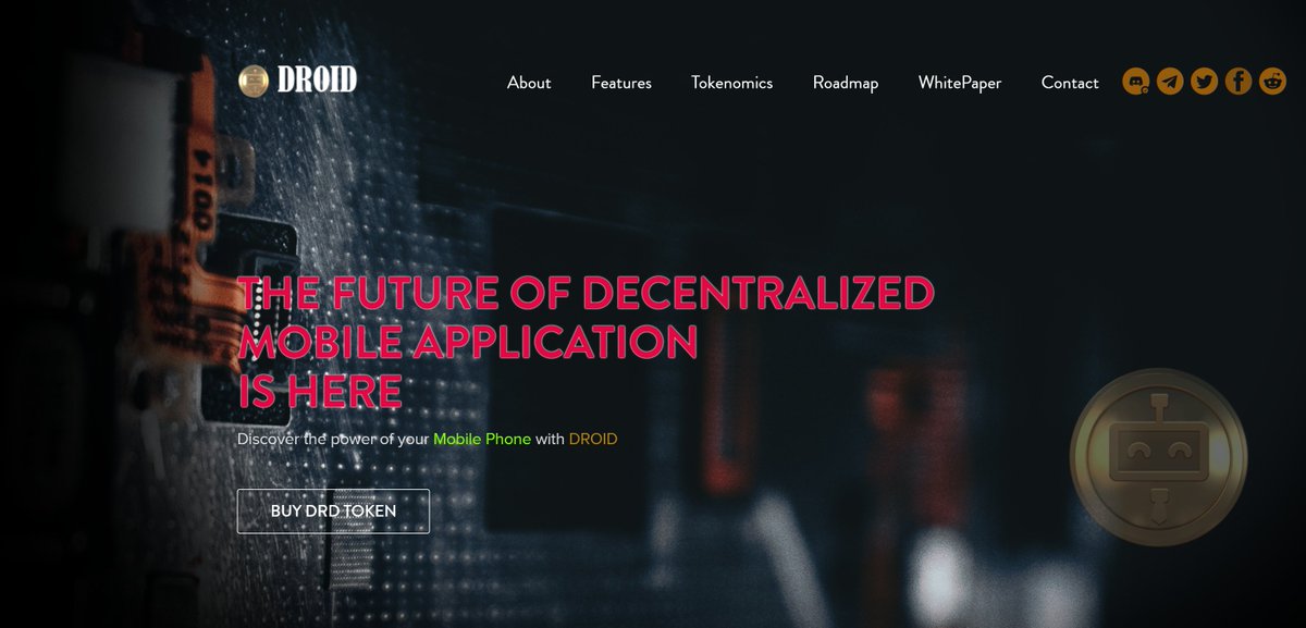DROID Token distribution has started.  

If DRD is not showing on your wallet, please add custom token and paste this Contract Address:  0xc8f469f2ada4f8908a53b0a7a48501d2a99d0b32

Join us on telegram: t.me/DroidtokenOffi…

#droid #BSC #BTC #Binance #Crypto #BEP20 #mobileapps