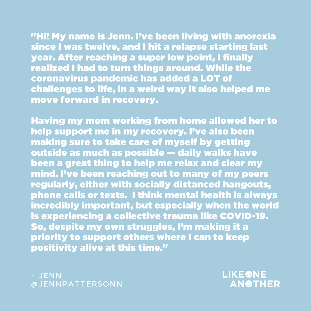 LikeOneAnother's tweet photo. Challenging times can often bring silver linings! Using the pandemic as an opportunity to slow down and focus on your #mentalhealth is a great way to find the bright side hiding in a dark time.   

📸: Jenn #LikeOneAnother #EndTheStigma https://t.co/vxj4f7Y2Dq