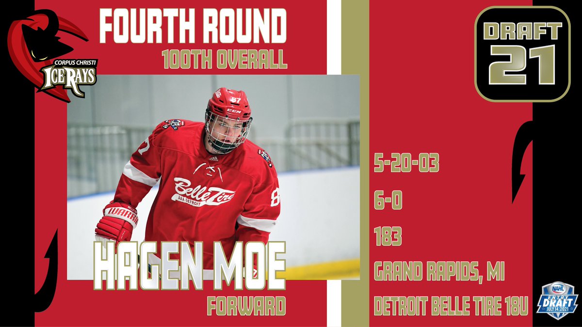 With the 100th Overall Pick, we selected Hagen Moe out of Michigan!