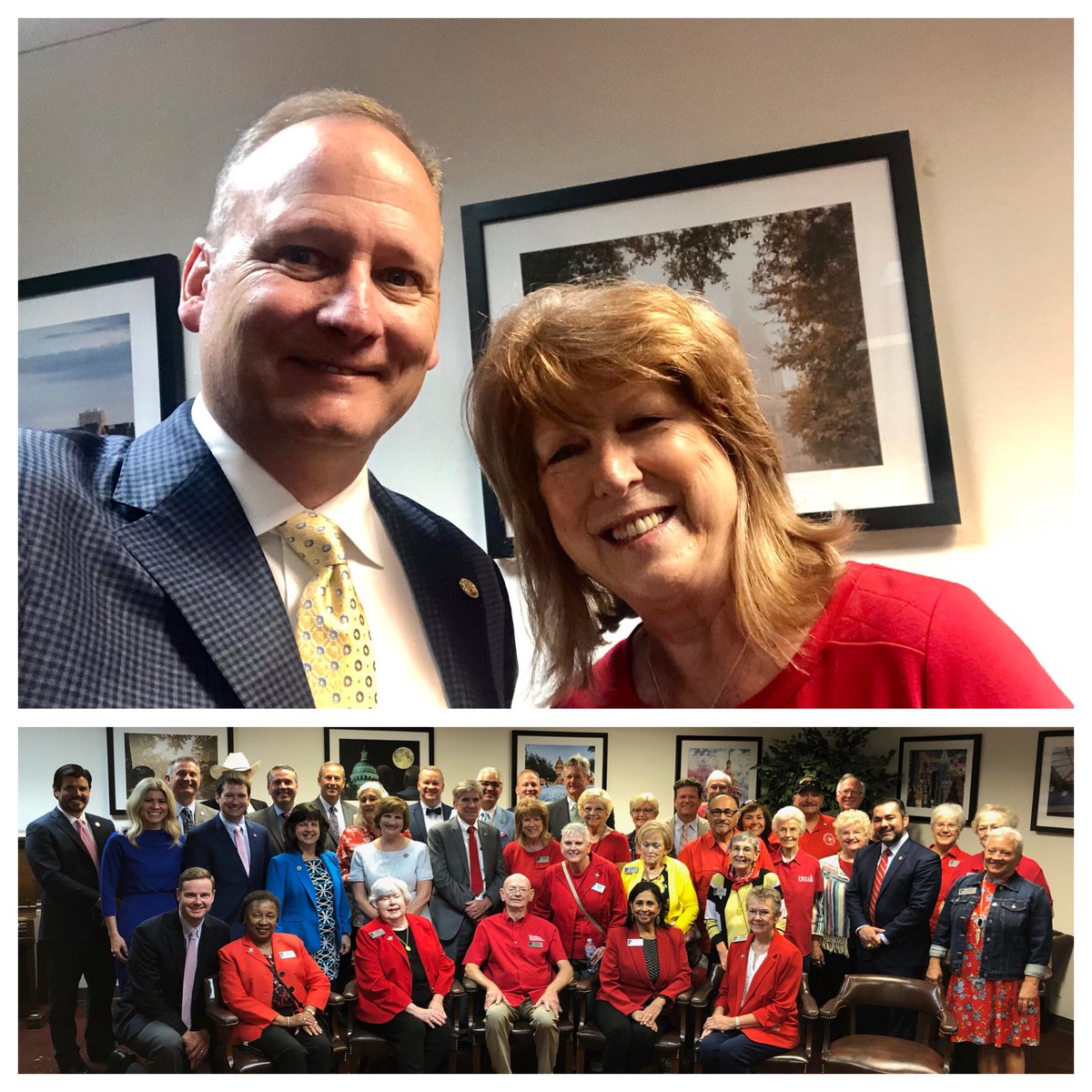 FourPriceTX's tweet image. Great meeting at the Capitol just now with Doneice Ray from Amarillo (TRTA Dist. 16 President) and other TRTA members to discuss retired teachers’ need for a 13th check. #HB85 @TRTA