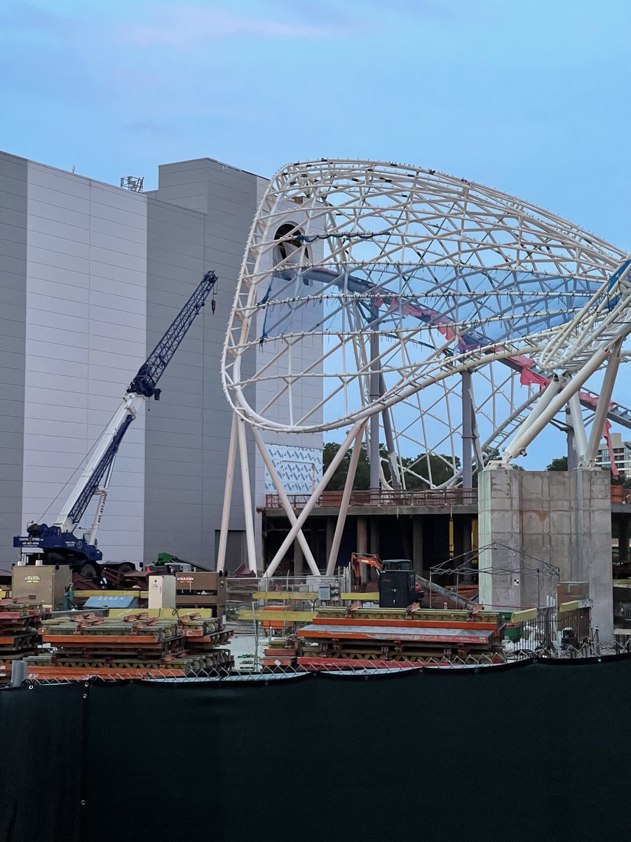 Attractions's tweet photo. The latest look at the Tron ride construction at Magic Kingdom. https://t.co/EQljhSIFq4