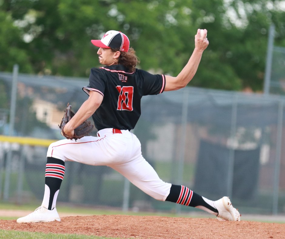 wfwarhawks's tweet photo. Congratulations to Kellen Cameron for being named TIC 1st Team All-Conference! Kellen led the Warhawks in runs scored (28), HR (2), OBP (.500),  SLG (.588), and stolen bases (17)! He was our ace on the mound and a steady force at catcher all season. Great season, Kellen! https://t.co/dEEHTc8aVc